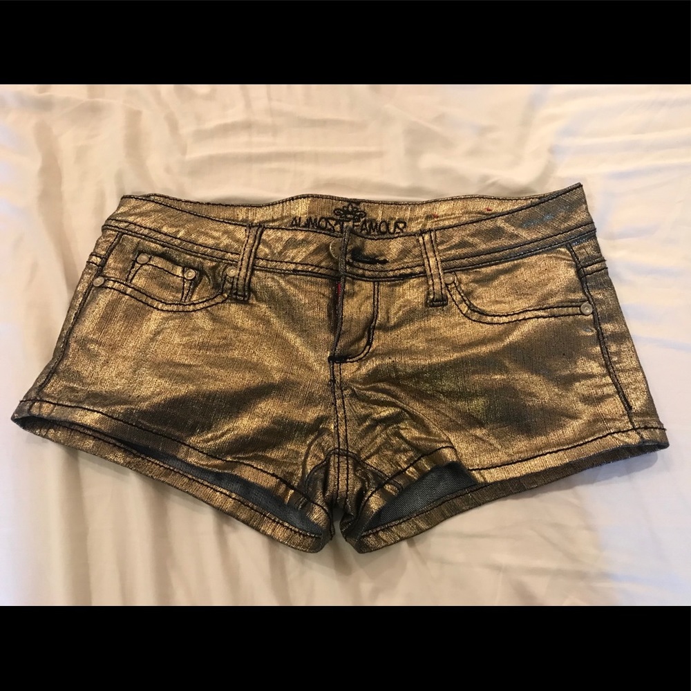 Metallic Gold short